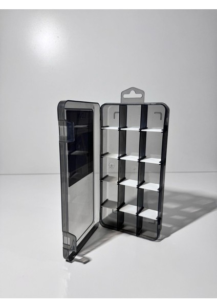 15 Bölmeli Çok Amaçlı Makyaj ve Takı Organizeri, Antrasit Renk