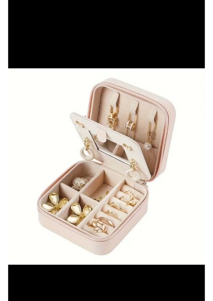 Pembe Seyahat Takı Organizer Kutusu, Mücevher ve Aksesuar Düzenleyici fiyatları