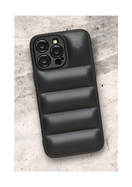 Puffer Silikonlu Siyah Telefon Kılıfı Iphone 12 Pro Max ile Uyumlu fiyatları