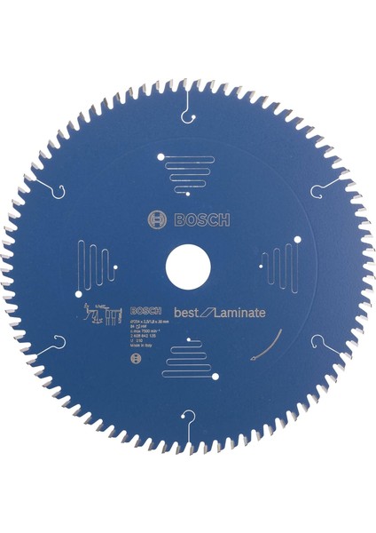 2608642135 Dairesel Testere Bıçağı Best For Laminat 254 x 30 x 2.5/1.8 mm Z84TR-F