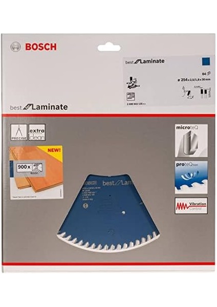 2608642135 Dairesel Testere Bıçağı Best For Laminat 254 x 30 x 2.5/1.8 mm Z84TR-F fiyatları