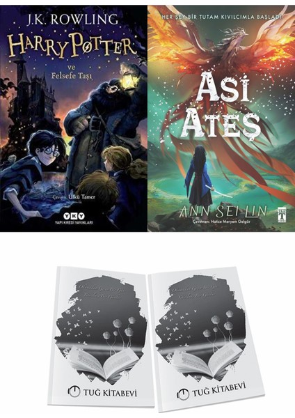 Harry Potter ve Felsefe Taşı ve Asi Ateş + Hediyeli
