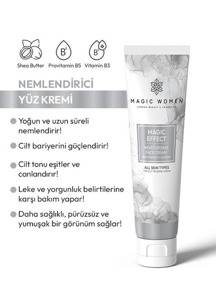 Magic Effect Anında Işıltılı Bir Cilt Için Nemlendirici Yüz Bakım Kremi - 100 ml modelleri