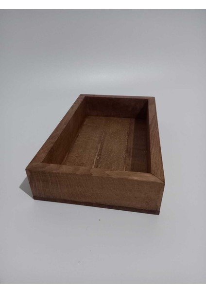Kahverengi Ahşap Makyaj ve Banyo Dolap Düzenleme Kutusu 29x18 cm modelleri