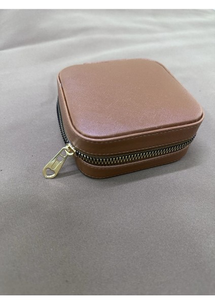 Kahverengi Modüler Takı ve Aksesuar Organizer Çantası, Şık ve Pratik Saklama Çözümü fırsatları