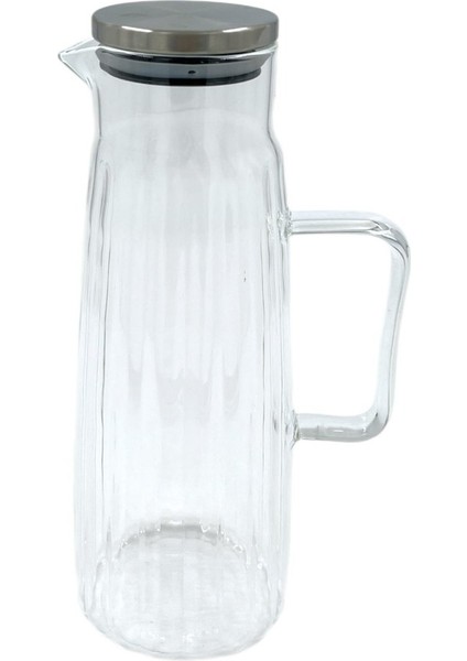 Balsa Mrk Model Metal Kapak 1500ML Borosilikat Cam Sürahi -Yağlık
