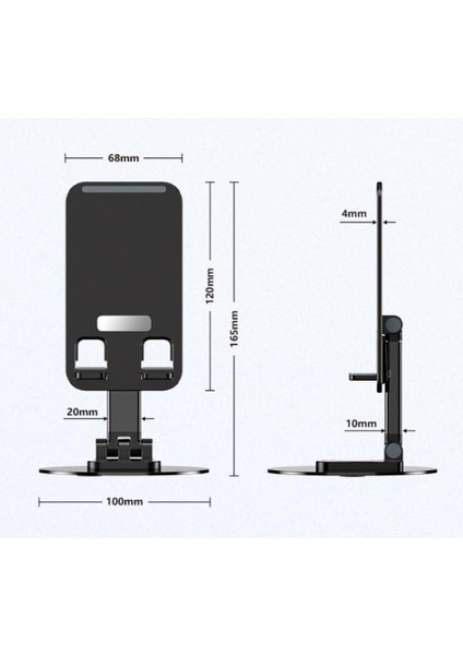 Katlanabilir Telefon Tablet Tutucu Stand, 360 Derece Ayarlanabilir, Şarj Standı, Beyaz fiyatları