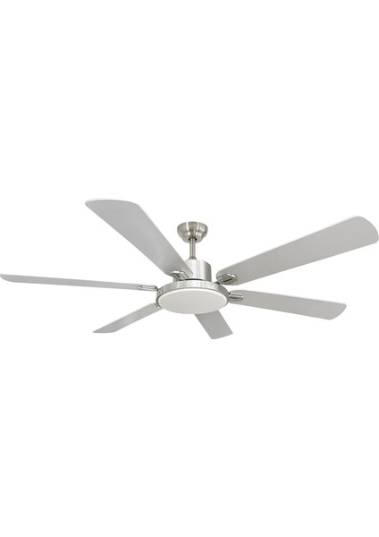 Dlc Grecale LED Tavan Vantilatörü Mat Krom 148 cm