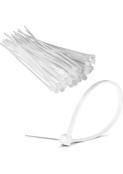 Elektrik Kablosu Kablo Bağı Klips Plastik Kelepçe Cırt Cırt Kelepçe 10 Cm-2,5 mm (100, Beyaz) fiyatları