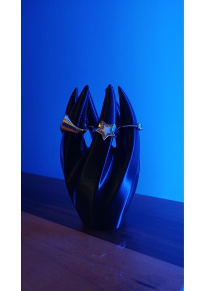 Şık Siyah Dekoratif Takı Yüzük Aksesuar Standı modelleri