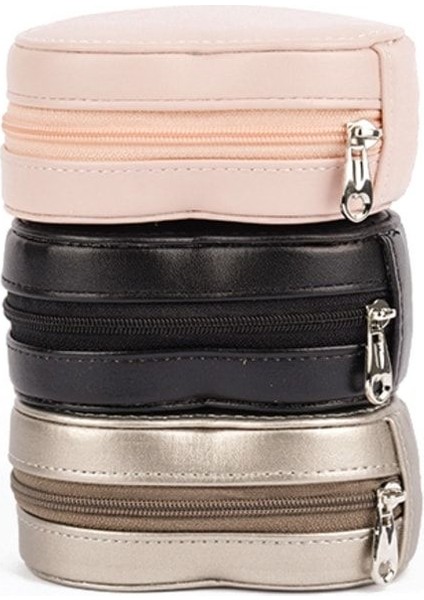 Pembe Kalpli Taşınabilir Mücevher Kutusu Organizatörü, Şık ve Pratik Tasarım modelleri