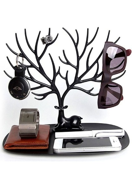 Kahverengi Geyik Tasarımlı Takı Standı, Şık ve Fonksiyonel Organizer fırsatları