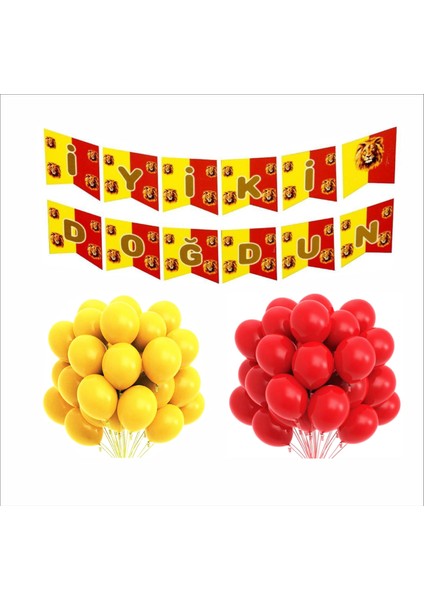 Galatasaray 20 Balon+Banner Seti