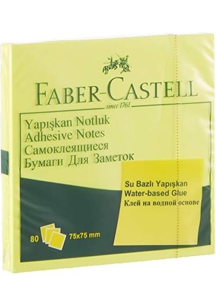 Yapışkan Notluk, 75X75MM, Fosforlu Sarı modelleri
