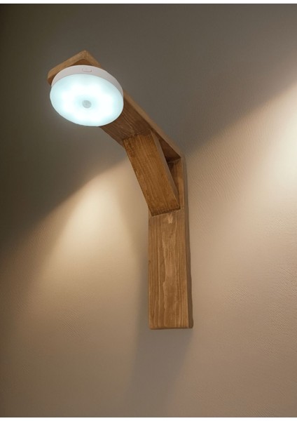 Doğal Ahşap Duvar Aplikası Sensörlü, Şık ve Modern Tasarım fırsatları