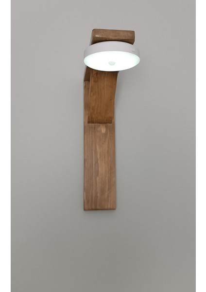 Doğal Ahşap Duvar Aplikası Sensörlü, Şık ve Modern Tasarım indirimleri