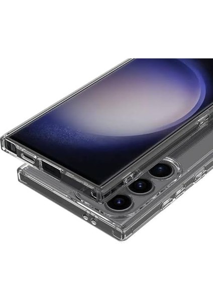 Samsung Galaxy S24 Ultra Şeffaf 2mm Anti Şhock 5g, Sararmayan Darbeye Dayanıklı Koruyucu Telefon Kılıfı, Çizilmez Silikon Arkası (Şeffaf) Silikon Kapak Ince modelleri