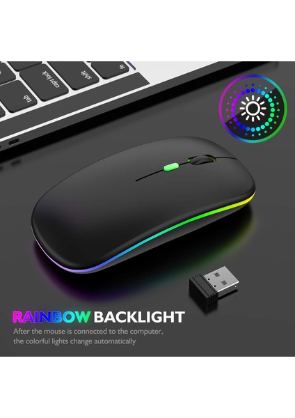 Ipad Için Bluetooth Fare, Macbook Air/mac/macbook Pro/mini/ipad Pro/imac/dizüstü Bilgisayar Için Bluetooth Fare, Macbook Air/macbook Pro Chromebook Laptop Pc Için Şarj Edilebilir Kablosuz Fare