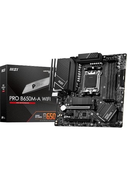 Pro B650M-A Wifi Am5 Ddr5 6400MHZ(OC) HDMI Dp M.2 Usb3.2 2.5g Lan Wifi 6e Matx Anakart fiyatları