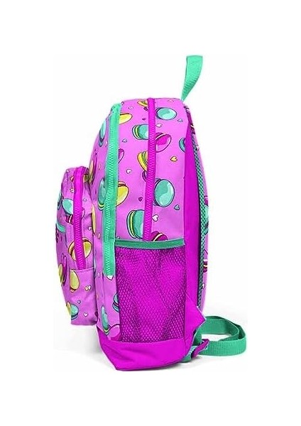High Kids Açık Pembe Makaron Desenli Dört Bölmeli Okul Sırt Çantası 23462 fiyatları