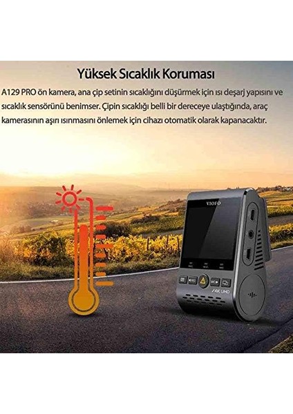 A129 Pro 4K Ultra Hd 5ghz Wifi S&apos;li Araç Kamerası fiyatları