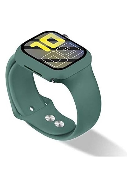 Apple Watch 38MM/40MM/41MM/42MM/44MM/45MM/49MM ile Uyumlu Tam Kaplayan Ekran Koruyuculu Çizilmez Darbeye Dayanıklı Watch Kasa Kılıf (Siyah, 41 Mm) fiyatları