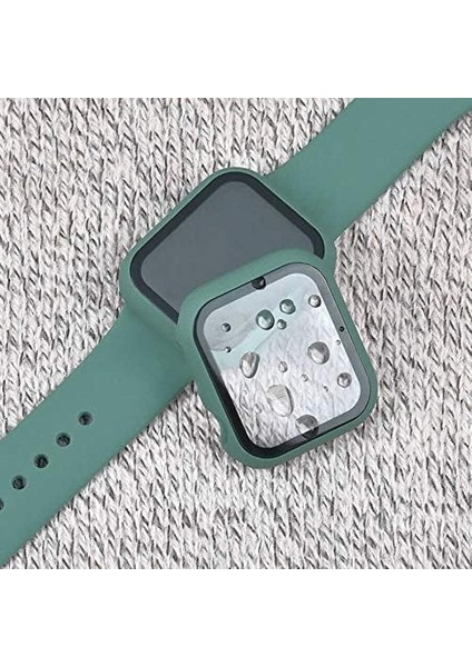 Apple Watch 38MM/40MM/41MM/42MM/44MM/45MM/49MM ile Uyumlu Tam Kaplayan Ekran Koruyuculu Çizilmez Darbeye Dayanıklı Watch Kasa Kılıf (Siyah, 41 Mm) modelleri
