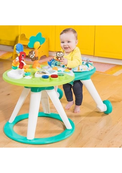 Starts, Around We Go, 2&apos;si 1 Arada Masa ve Bebek Yürüteci, Işıklı ve Müzikli Oyun Masası, 10 Aktivite Oyuncak, Motor Gelişimi, Yeşil, 6 Aylık fiyatları