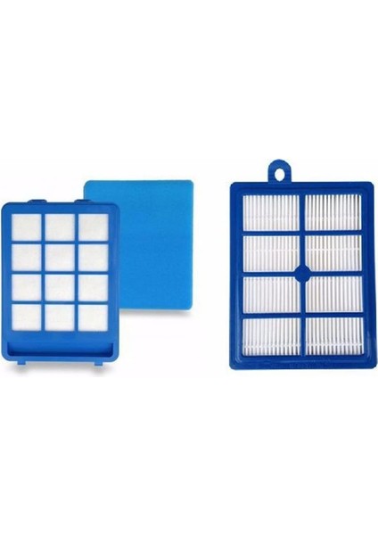 Filtre Süper 3&apos;lü Set (Ön Filtre+Arka Filtre ve Süngeri) Philips Marathon Ultimate Fc 9923 Süpürge ile Uyumlu