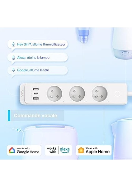 Tapo P300, 3&apos;lü Akıllı Wi-Fi Priz Çoğaltıcısı, 1.5m modelleri