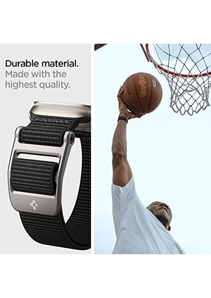 Apple Watch 49MM Ultra 2/1 - 46MM Seri 10 - 45MM Seri 9/8/7 - 44MM Seri Se2/se/6/5/4 Kordon Kayış Band Durapro Flex Black - AMP02465 fiyatları