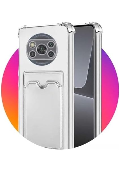 Xiaomi Poco X3 Ile Uyumlu Kartlıklı, Darbeye Dayanıklı (Shockproof) Şeffaf Kılıfı fiyatları