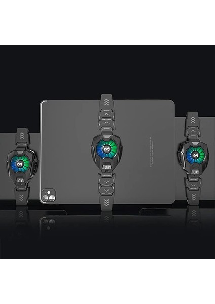 Mobile Memo DL05T Dijital Göstergeli Tablet Soğutucu Gamer Oyuncu Radyatör Soğutma Fanı Siyah