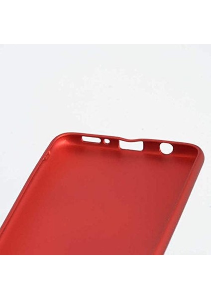 Galaxy C9 Pro Uyumlu Mat Yumuşak Silikon Kılıf (Kırmızı)