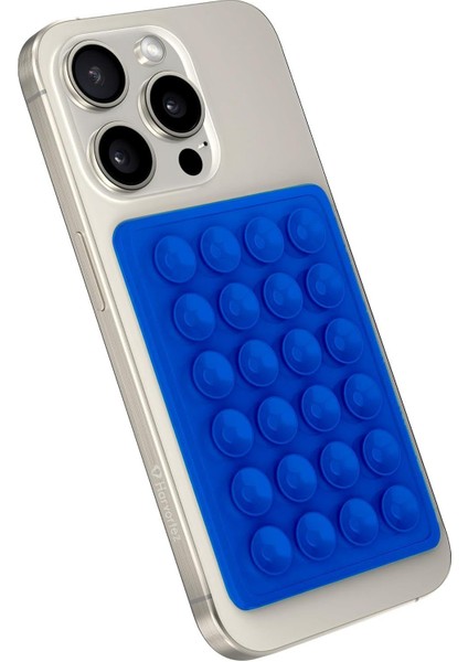 Telefon Arkasına Yapışan Silikon Vantuzlu Telefon Tutucu, Telefon Kılıfı Tutucu, Tüm Cep Telefonu Modellerine Uygun, Araç Telefon Tutucu, Ahtapot, Vakumlu Telefon Tutucu(Mavi)