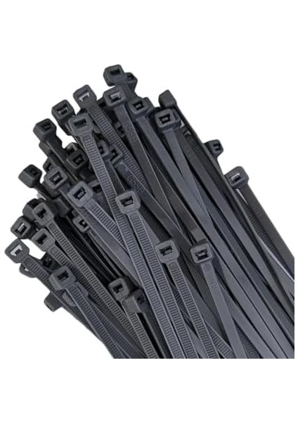 Adet Elektrik Kablosu Kablo Bağı Klips Plastik Kelepçe Cırt Cırt Kelepçe 25 Cm-3.6 mm (100, Siyah) fiyatları