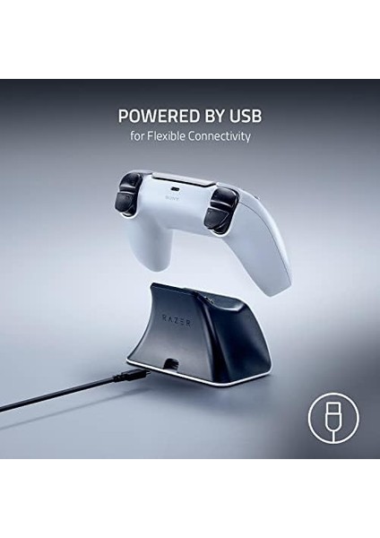 Quick Charging Stand - Hızlı Şarj Istasyonu Ps5 Dualsense Kablosuz Kumanda Için (Kavisli Kabuk Tasarımı, Tek Elle Çalıştırma, USB Şarjı) Mavi fiyatları