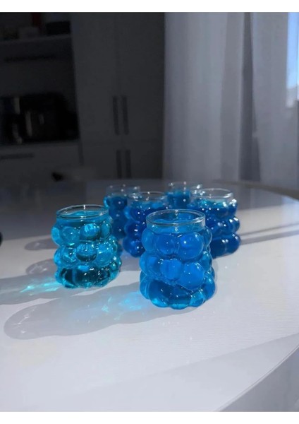 Boncuk Kahve Yanı Bardak 6&apos;lı Mini Üzüm Bardak Boncuk Şekilli Pinterest Bardak 75ML Isiya Dayanikli