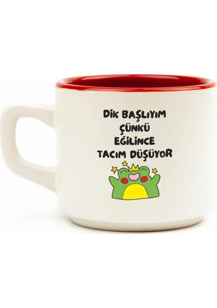Tasarim Eğilince Tacım Düşüyor Beyaz Venüs Kupa - Hediye Seramik Kupa