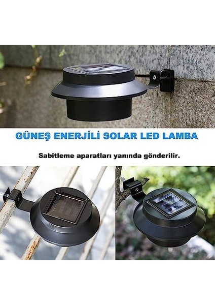 LED Solar Oluk Işığı Dunanar Işığı Günanenlik Çit Işığı Bahçe Aydınlatması Solar Bahçe LED Aydınlatma LED Işık Bahçe Işığı Güneş Enerjili Yol Aydınlatma Işığı Işık Sensörlü, Robeve, Siyah modelleri
