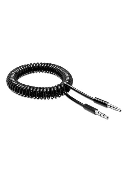 1 Metre Spiralli Aux 3.5mm Kulaklık Jack Ses Aktarma Kablosu, Araç Telefon Tablet Laptop Pc fiyatları