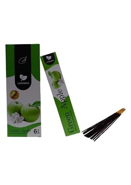 Yeşil Elma (Green Apple) Kokusu Özel Aroma Kokusu Agarbatti Arınma 20 Adet 1 Paket Çubuk Tütsü modelleri