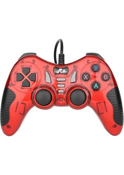 Çift Analoglu Kol USB Pc Bilgisayar Ps3 Oyun Kolu Gamepad Joystick (Kırmızı) fiyatları