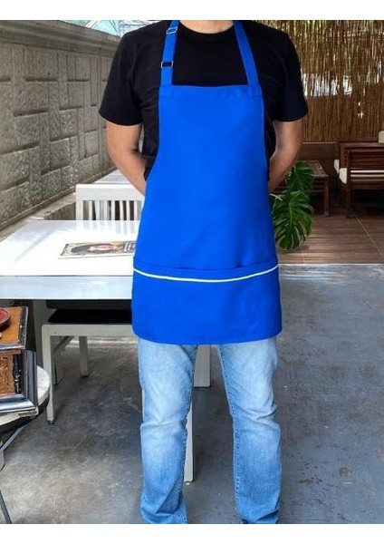 Önlük Biyeli Kısa Boyundan Saks Mavi modelleri