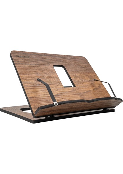 Wood Kitap Okuma Standı, Tablet Standı (Ceviz)