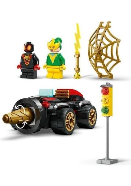 Marvel 4+ Döner Burgulu Araç 10792-4 Yaş ve Üzeri Çocuklar Için Örümcek Adam Arabası, Miles Morales ve Electro Minifigürleri Içeren Yaratıcı Oyuncak Yapım Seti (58 Parça) fiyatları