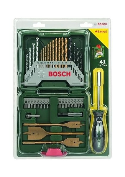 Professional Accessories - X-Line 40 Parça Titanyum Tornavidalı Karışık Aksesuar Seti, Yüksek Hız Çeliği, Altıgen fiyatları