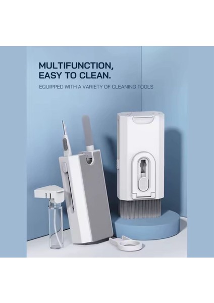 8 In 1 Ekran Temizleme Kiti Bilgisayar Klavye Temizleyici Fırça Kulaklık Temizleme Kalemi Kulaklık Telefon Temizleme Araçları Klavye Tuş Çektirme fiyatları