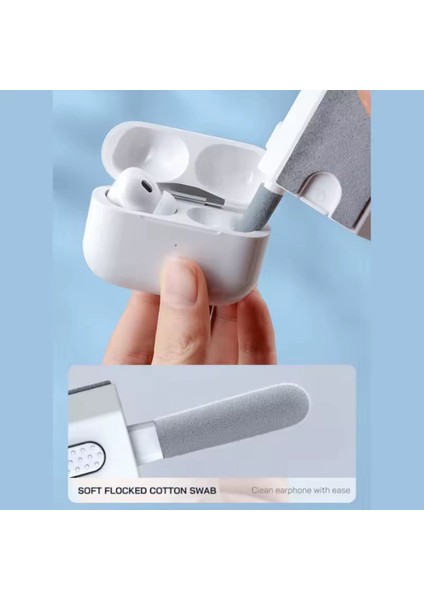 8 In 1 Ekran Temizleme Kiti Bilgisayar Klavye Temizleyici Fırça Kulaklık Temizleme Kalemi Kulaklık Telefon Temizleme Araçları Klavye Tuş Çektirme modelleri