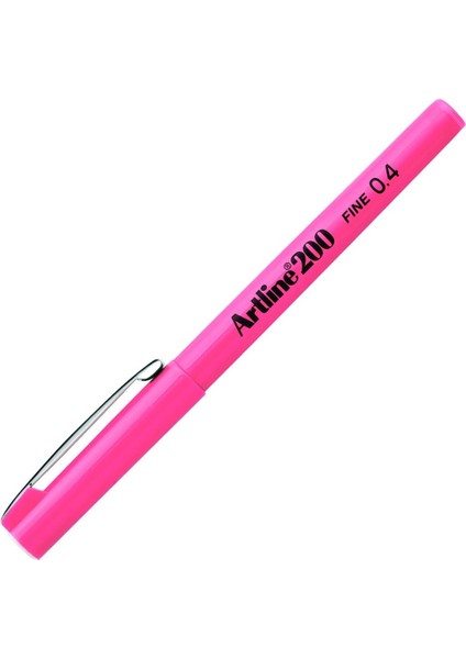 Artline 200N Fine Keçe Uçlu Yazı Kalemi Uç:0,4 Mm, Pembe